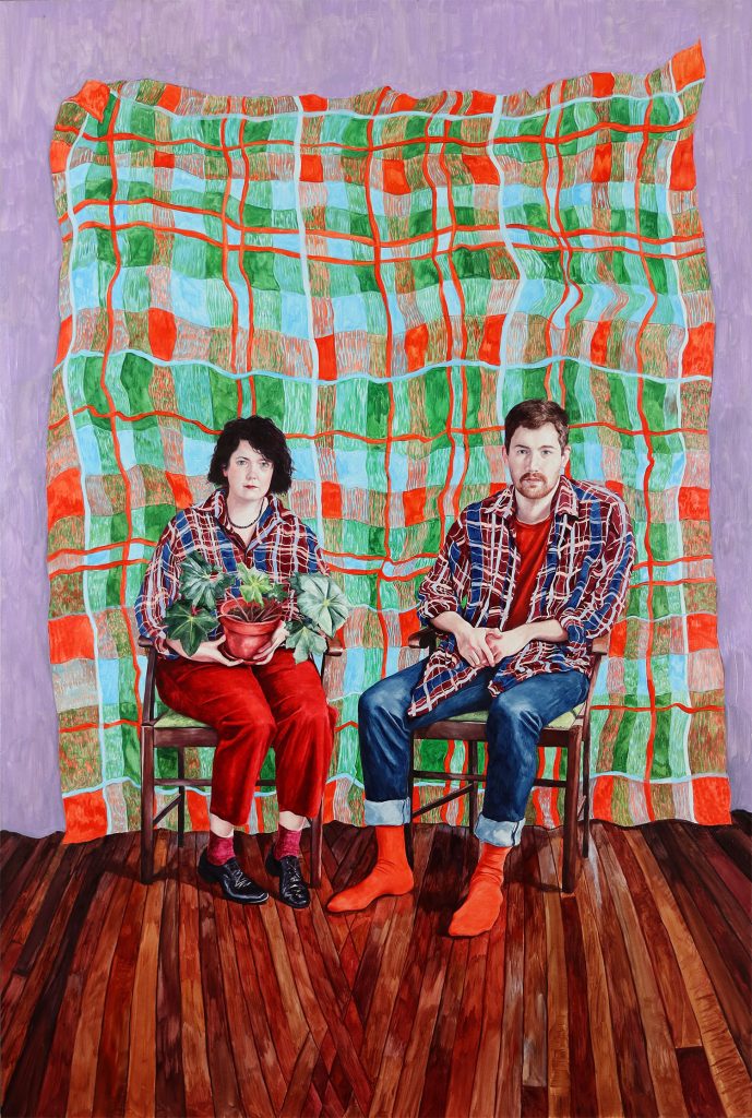 Image credit: Monica Rohan, ‘Mon and Mitch’, 2021, oil on board, 92.0 x 61.0 cm